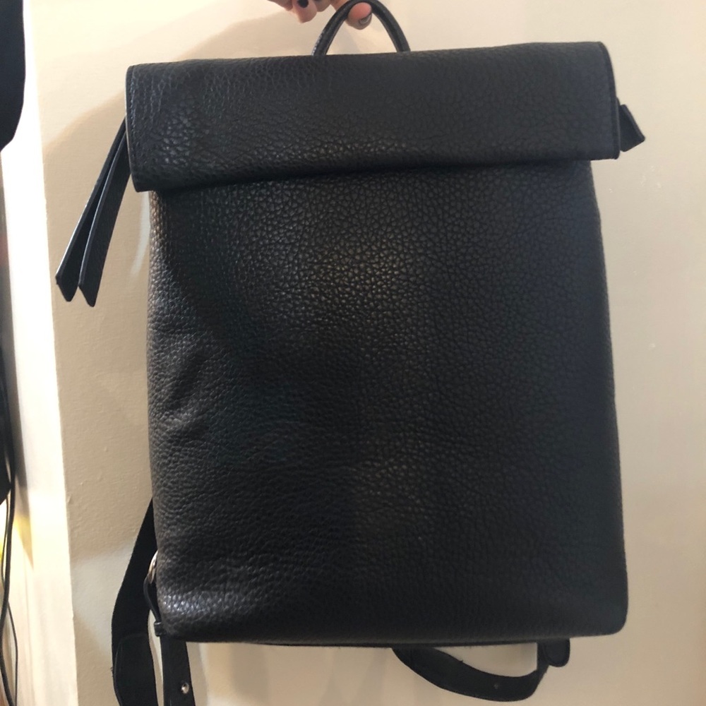 Leather backpack